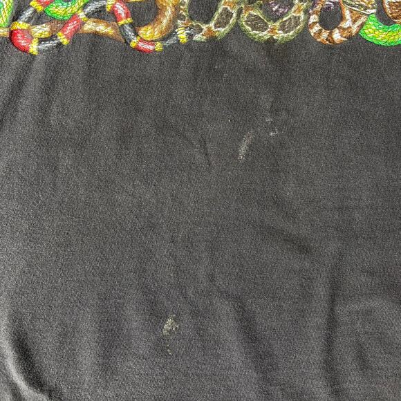 90s Vintage Hanes Snake Graphic XL Thrashed - Picture 5 of 7
